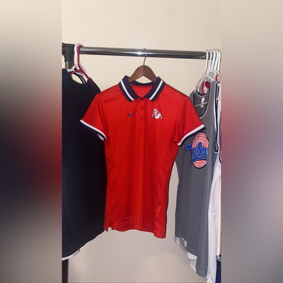 Fresno State University Mens Red Polo (Size Small) - Picture 1 of 1